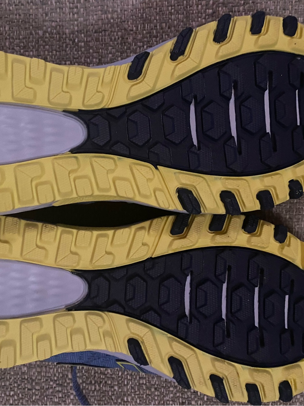 New Balance Purple and Yellow Comfort Insert Sneakers - Picture 4 of 5